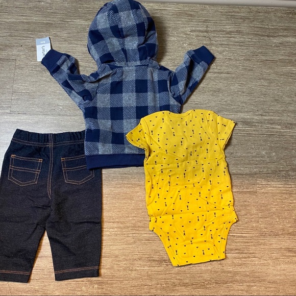 Carters Baby Boys Three Piece Cardigan Set - Picture 2 of 2